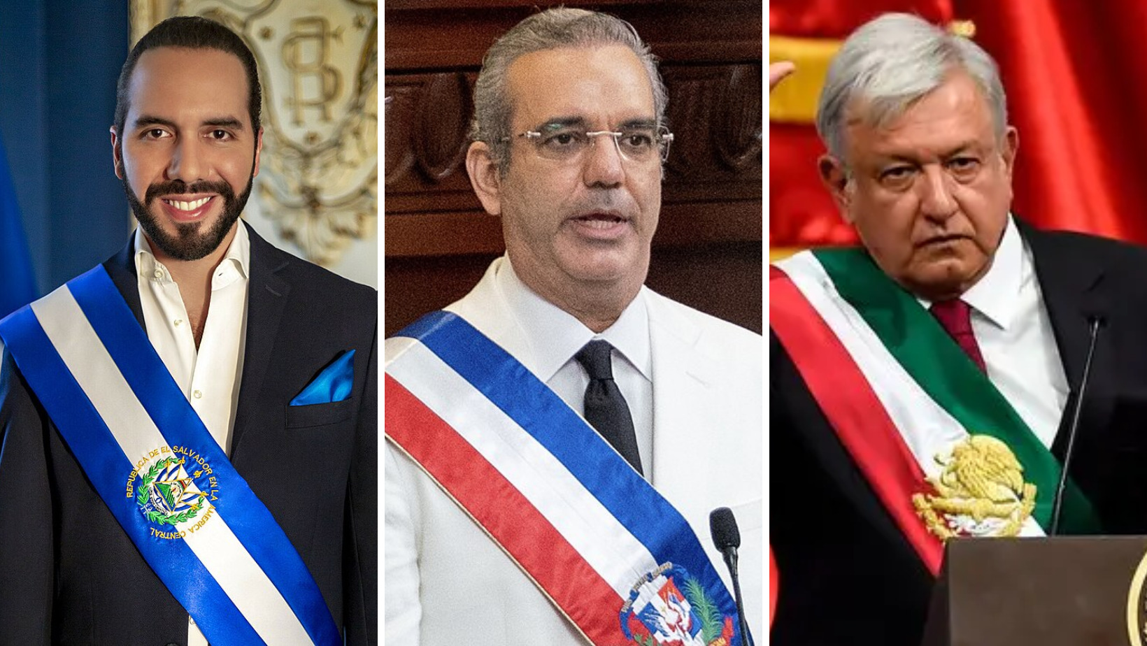 Bukele, Abinader y Obrador