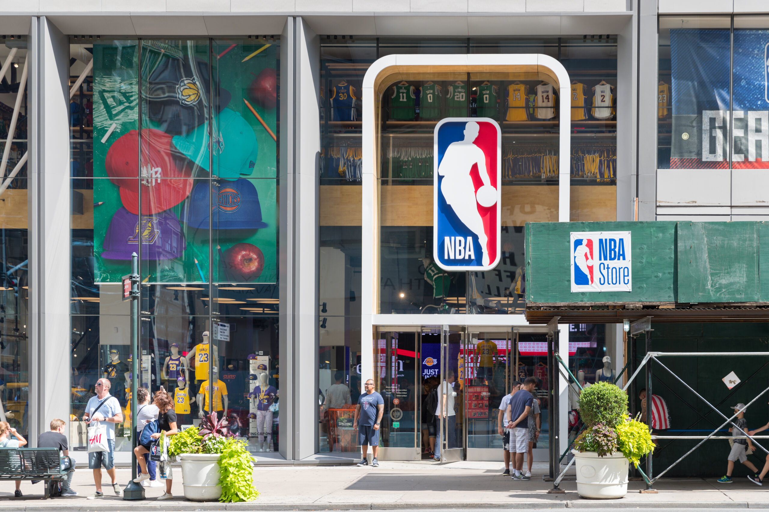 NBA store front in New York